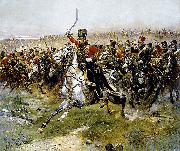 Edouard detaille, Charge of the 4th Hussars at the battle of Friedland, 14 June 1807
